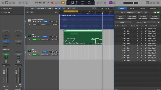 Logic Pro 10. Ответ про автоматизацию, как копипастить рисунок. смотреть онлайн