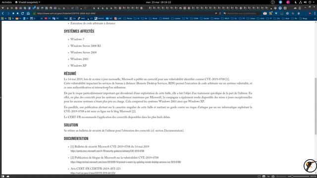 CERT : Des mises à jour de sécurité pour XP en 2019 !? смотреть онлайн