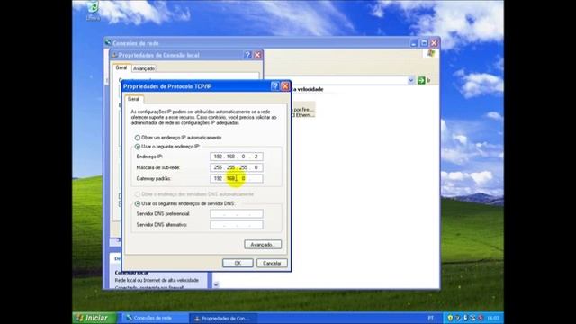 Alterar IP no Windows XP смотреть онлайн