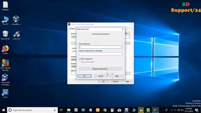 How to create password protected zip file.work on windows 7,8,10 смотреть онлайн