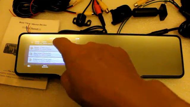 My GPS rearview mirror with rear view camera DVR and Radar detector Touch screen смотреть онлайн