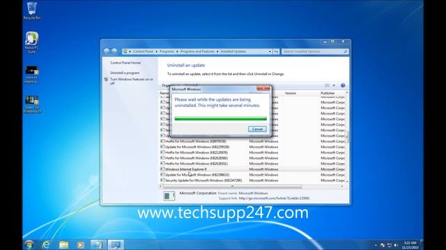 How to Uninstall Internet Explorer 9 and other Updates .wmv смотреть онлайн