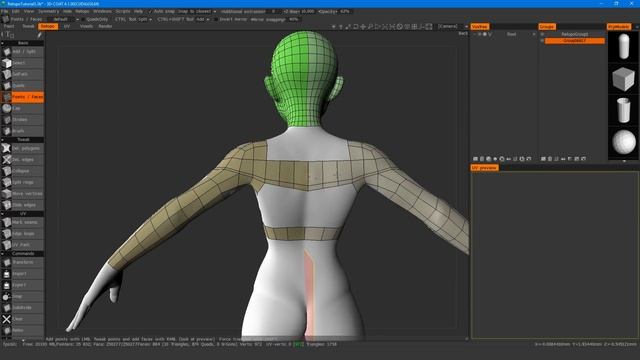 How to RETOPOLOGIZE the BODY - Part 2 - Body Retopology смотреть онлайн