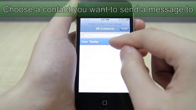 How to Send SMS on Apple iPhone 4 смотреть онлайн