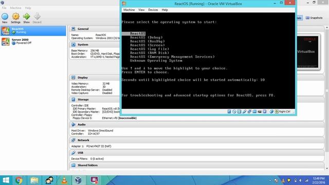 Virtual Box Shared Folders in ReactOS смотреть онлайн