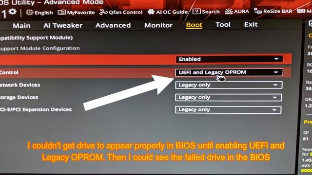 Samsung 980 Pro 2TB failure on ROG Strix Z590-E Gaming Wifi motherboard how to force boot bad drive смотреть онлайн