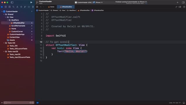 SwiftUI 3.0 Collapsible Header With Refresh Control - Header Animation - Xcode 13 смотреть онлайн