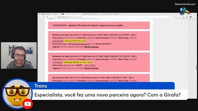 Qual notebook comprar em 2023 – Os melhores notebooks – Live #88 смотреть онлайн