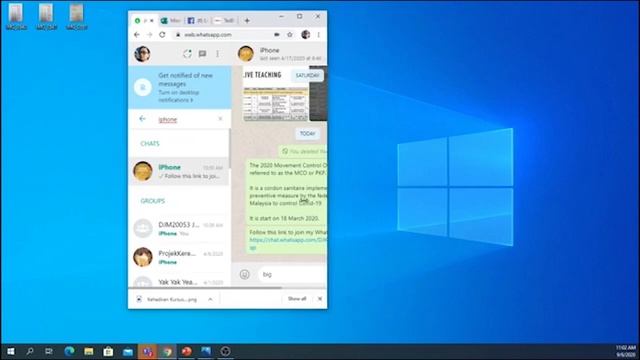 Pembelajaran Atas Talian Menggunakan Whatsapp (Rakaman Webinar) | 10 Jun 2020 10am - 12pm смотреть онлайн