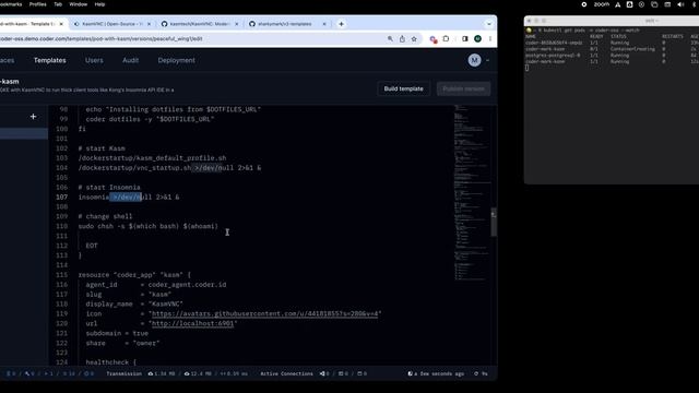 Run KasmVNC for thick client IDE access in a browser from a Coder workspace смотреть онлайн