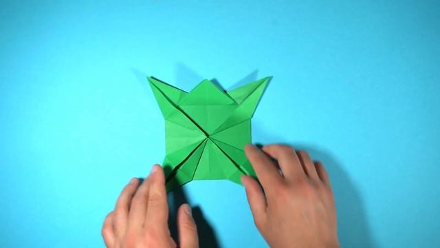 Basteln mit Papier: Origami Spielzeug basteln mit Papier - Bastelideen. Mehrfarben Papier Spinner. смотреть онлайн