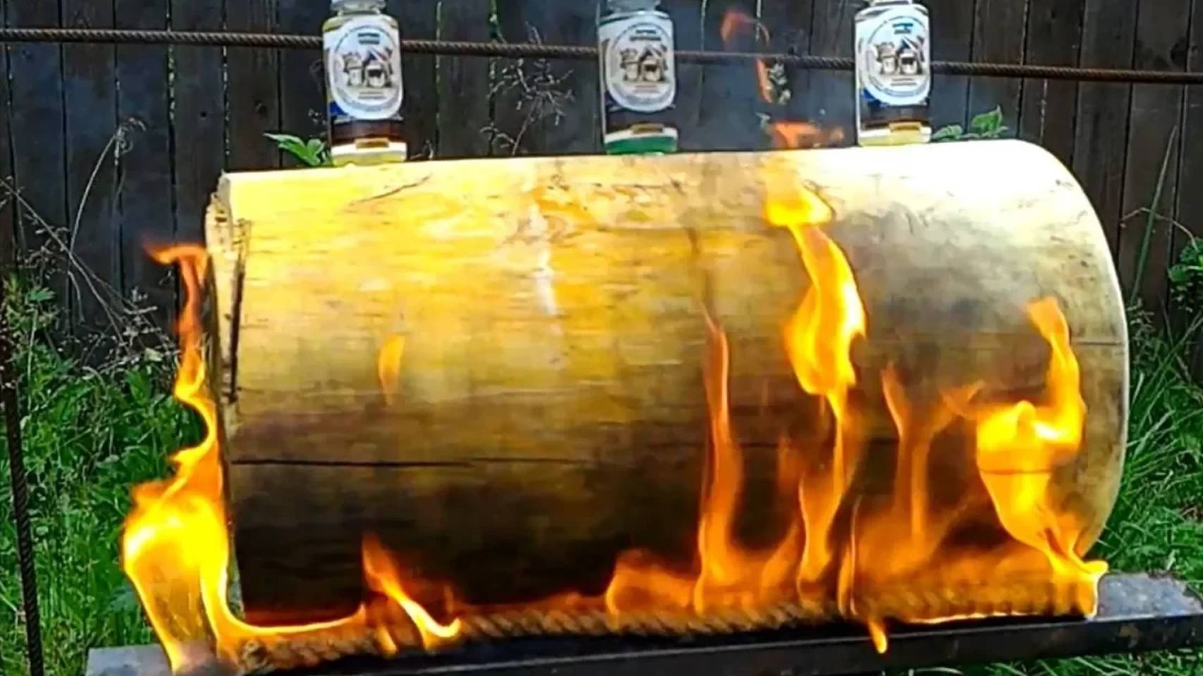 СМОТРИ - бревно НЕ ГОРИТ! Пропитки для дома из бревна и бруса от огня, поджога, грибка и ДРЕВОТОЧЦА смотреть онлайн