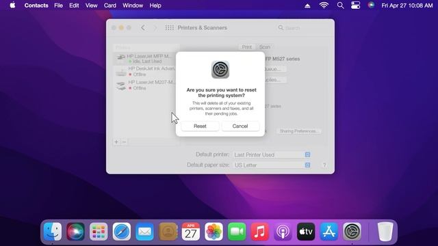 Comment réinitialiser le système d'impression sous macOS | Imprimantes HP | HP Support смотреть онлайн