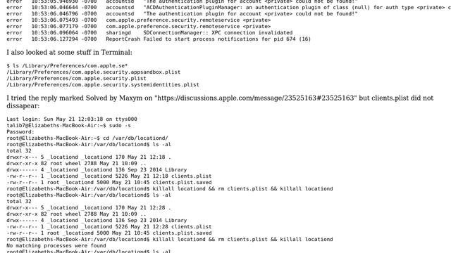Apple: System Preferences error: "There was an error in Security & Privacy preferences" смотреть онлайн