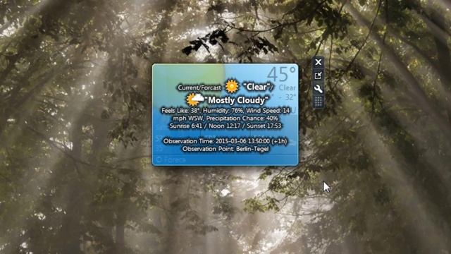 Weather Windows 7 Desktop Gadget смотреть онлайн