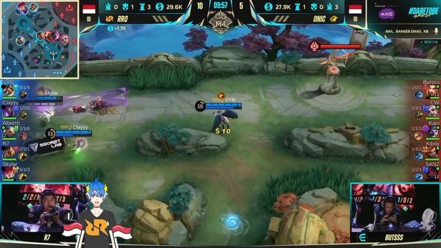 【M4】SKYLAR BEATRIX DILINDUNGIN ALBERT FREDDIN GAK PERNAH MATI | RRQ VS ONIC MATCH 1 смотреть онлайн