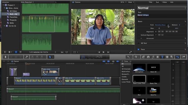 Final Cut Pro X 5 / Titles and lower thirds смотреть онлайн