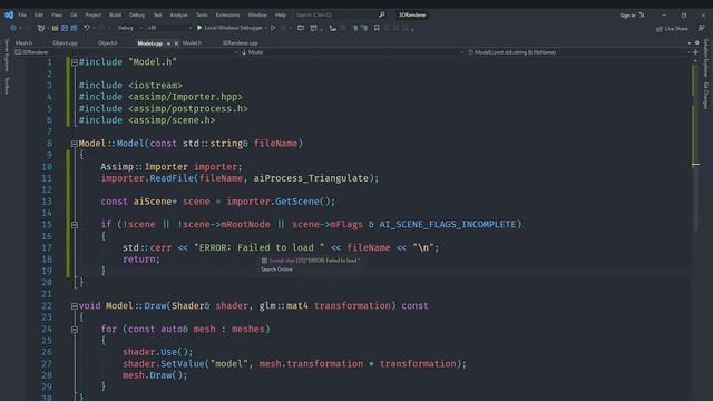 Model Loading with Assimp | OpenGL 3D Renderer #14 смотреть онлайн