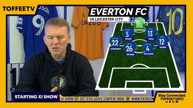 Everton V Leicester City | Starting XI Show смотреть онлайн
