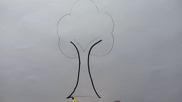 How To Draw a Tree very easy step by step смотреть онлайн
