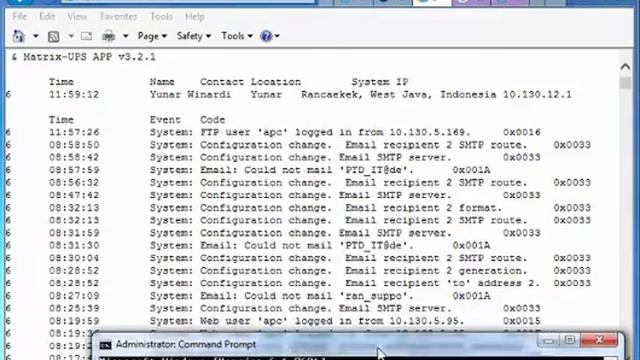 Someone is currently logged into the APC management web server смотреть онлайн