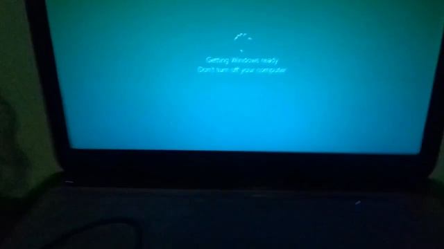 Getting Windows ready Don't turn off your computer ! #hp смотреть онлайн