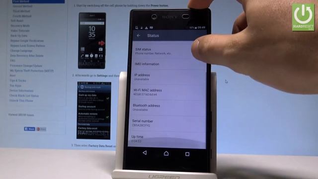 SONY Xperia Z5 SERIAL NUMBER / Check SN / Status Info смотреть онлайн