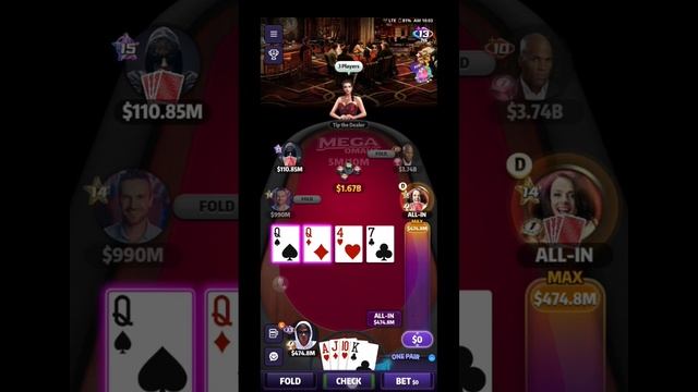 Mega chips on Mega Hit Poker смотреть онлайн