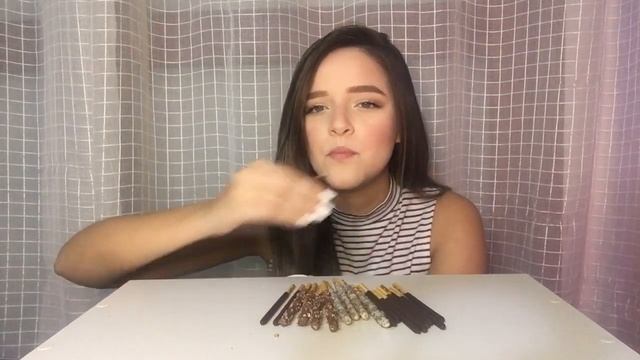 ASMR KOREAN POCKY CANDY MUKBANG EATING SOUNDS (No Talking) смотреть онлайн