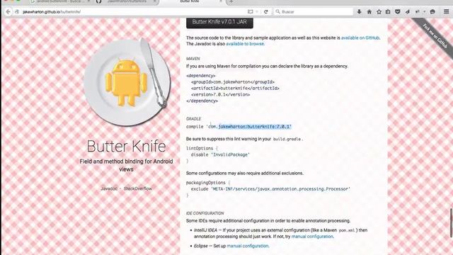Capítulo 63 - Implementar ButterKnife en un proyecto смотреть онлайн