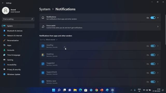 Turn off Notification Sound on Windows 11 смотреть онлайн