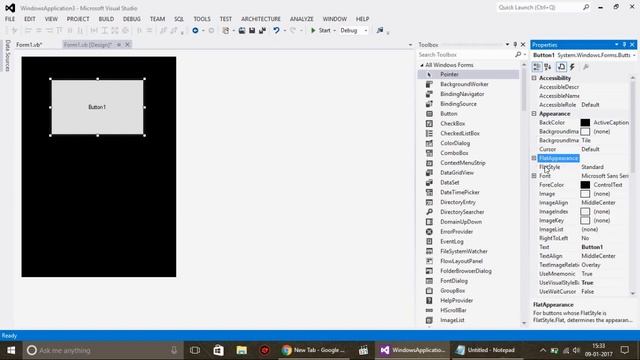 | How to make a Form/Button Border less in VB.Net 2012 | смотреть онлайн