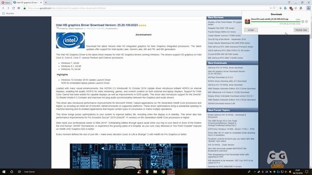 Saiu Novo Driver Para Intel HD Graphics 5, 6, 7 e 8 Geração + Como Atualizar Intel HD do Fabricante смотреть онлайн