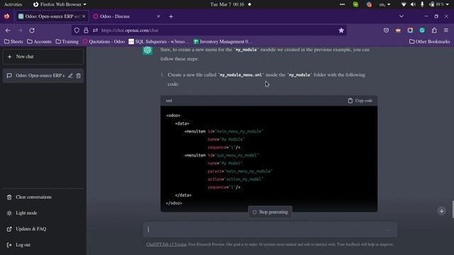 Odoo With ChatGPT смотреть онлайн