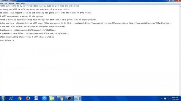 how to download pokemon x citra emulator (32-bit) now play it in pc