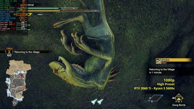 RTX 3060 Ti - Ryzen 5 5600x - Monster Hunter Rise - 1080p & 1440p - High Preset смотреть онлайн