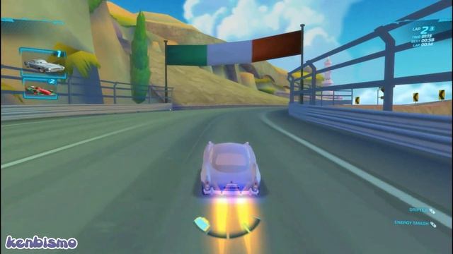 Finn McMissile race at Mountain Run, Cars 2 The Video Game PC Gameplay 1080p HD смотреть онлайн