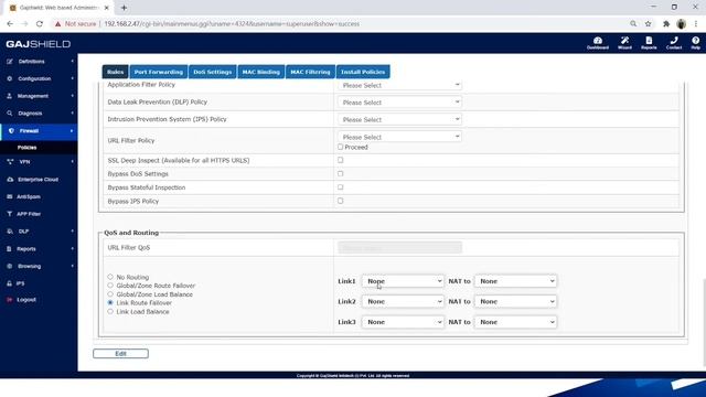 Gajshield firewall configure ISP link failove смотреть онлайн