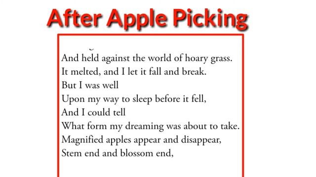 After Apple picking Summary in Urdu/Hindi l After Apple-picking Critical analysis смотреть онлайн