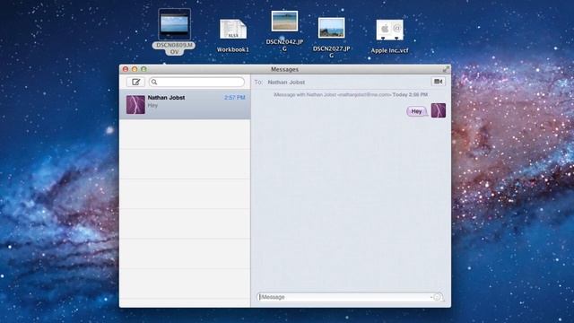 Apple Messages Application Mac OS 10.8 Mountain Lion смотреть онлайн