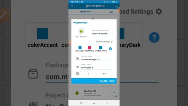 Action Bar Tutorial in Sketchware смотреть онлайн
