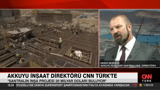 İnşaat Direktörü Rus Mühendis Sezemin CNN Türk'te! 