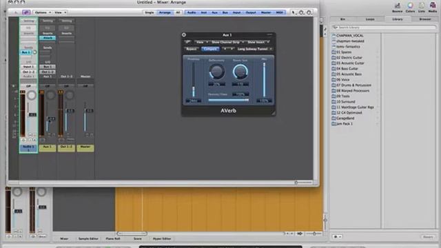 Using Aux Sends in Logic Pro 8 смотреть онлайн