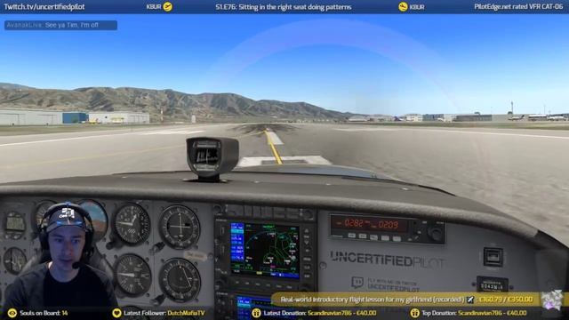 ✈ S1.E76: Sitting in the right seat doing patterns | PilotEdge | X-Plane 11 смотреть онлайн