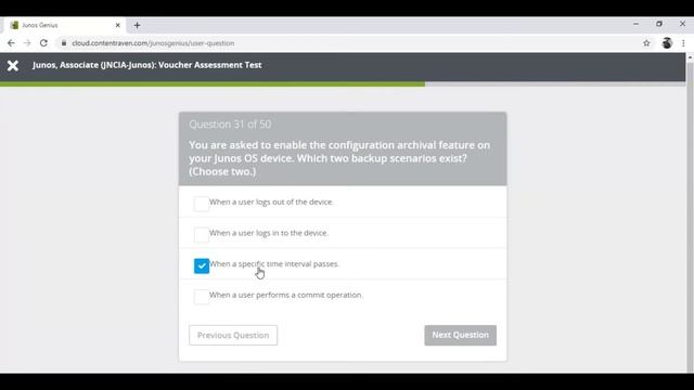 Juniper Networks JNCIA-Junos: Voucher Assessment Test - Questions & Answers смотреть онлайн