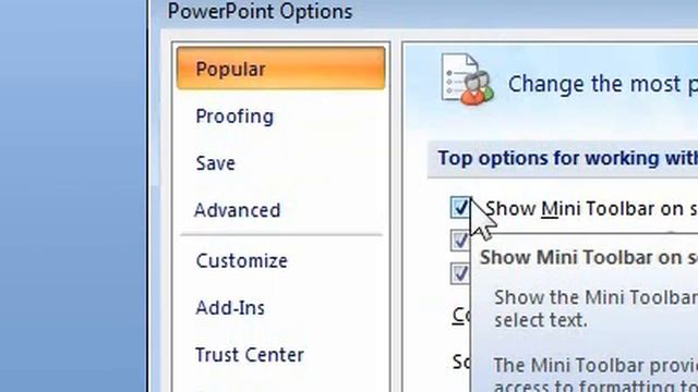 How to turn off the mini toolbar in PowerPoint смотреть онлайн