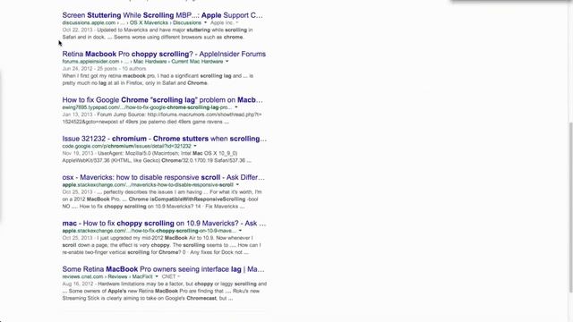 Macbook Pro Retina - Chrome Scroll Stutter смотреть онлайн