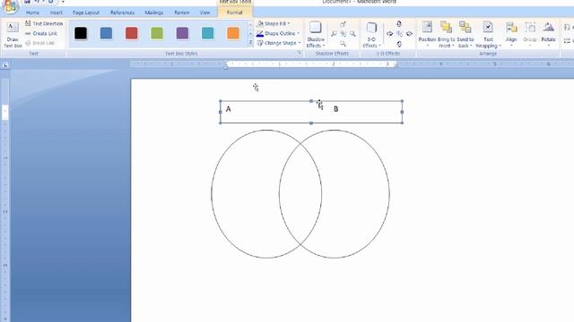 Draw Venn Diagram In MS Word смотреть онлайн