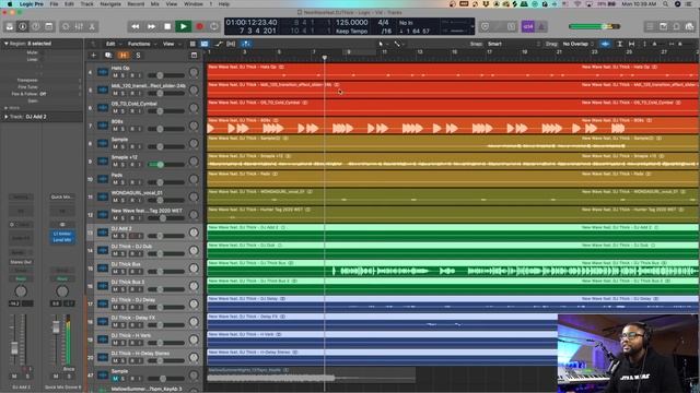 "New Wave feat. DJ Thick" - Logic Pro Session Breakdown смотреть онлайн