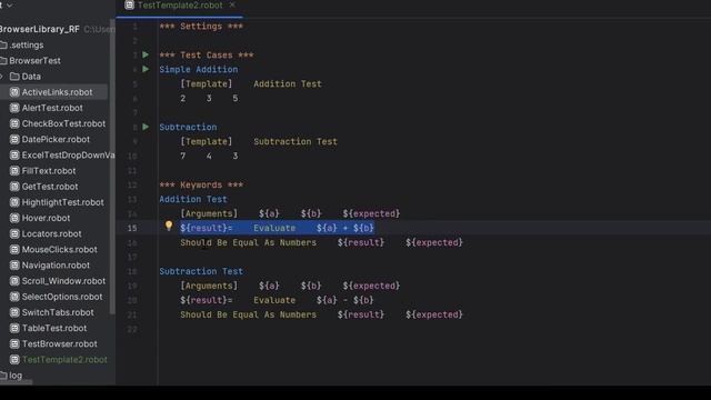 Test Templates for each Test Cases | Robot Framework смотреть онлайн